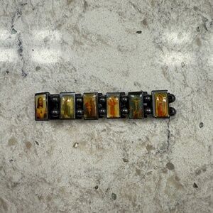 Hematite elastic Saints Jesus angels bracelet